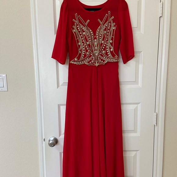 PLANETA Maxi Dress with 3/4 Sleeves Size M - Picture 2 of 7